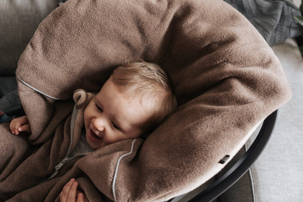 Automobilinės kėdutės pončas - Meškiuko ausys - BureiKids