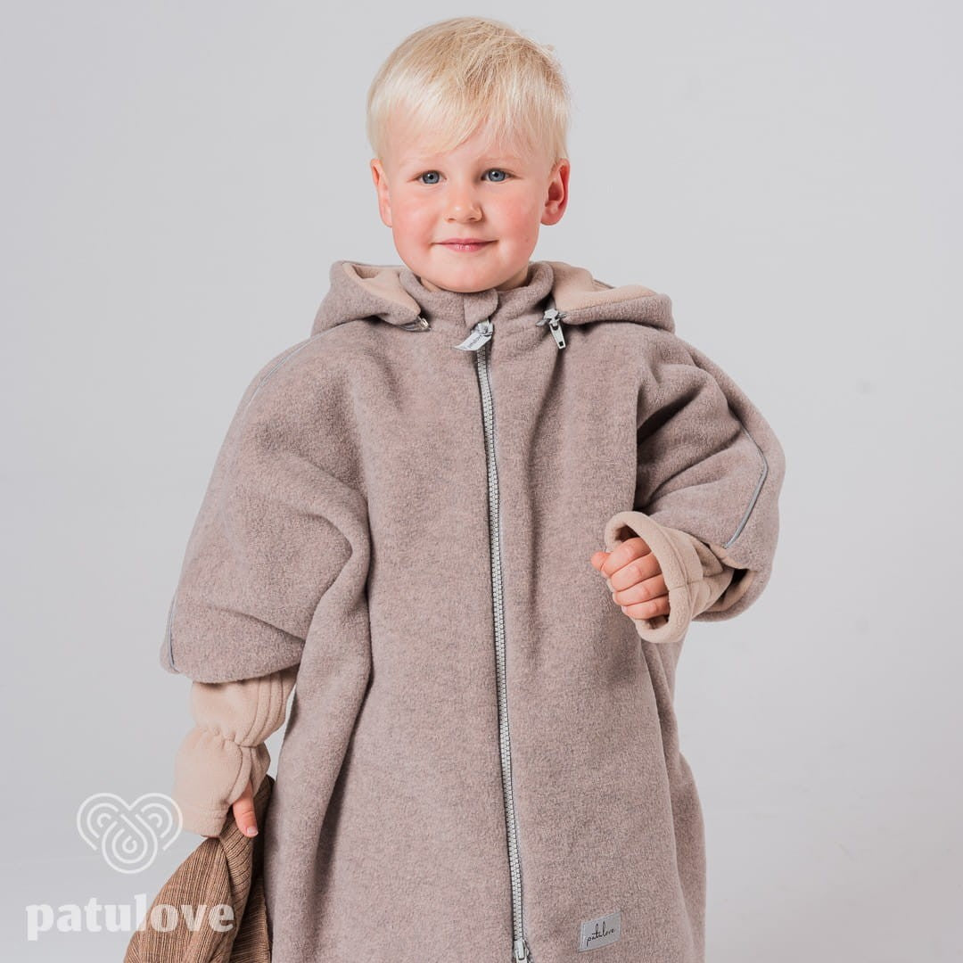 Automobilinės kėdutės pončas - Smėlio spalva - BureiKids