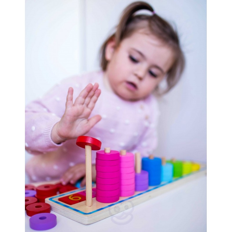Dėlionė spalvų pažinimui ir skaičiavimui - BureiKids