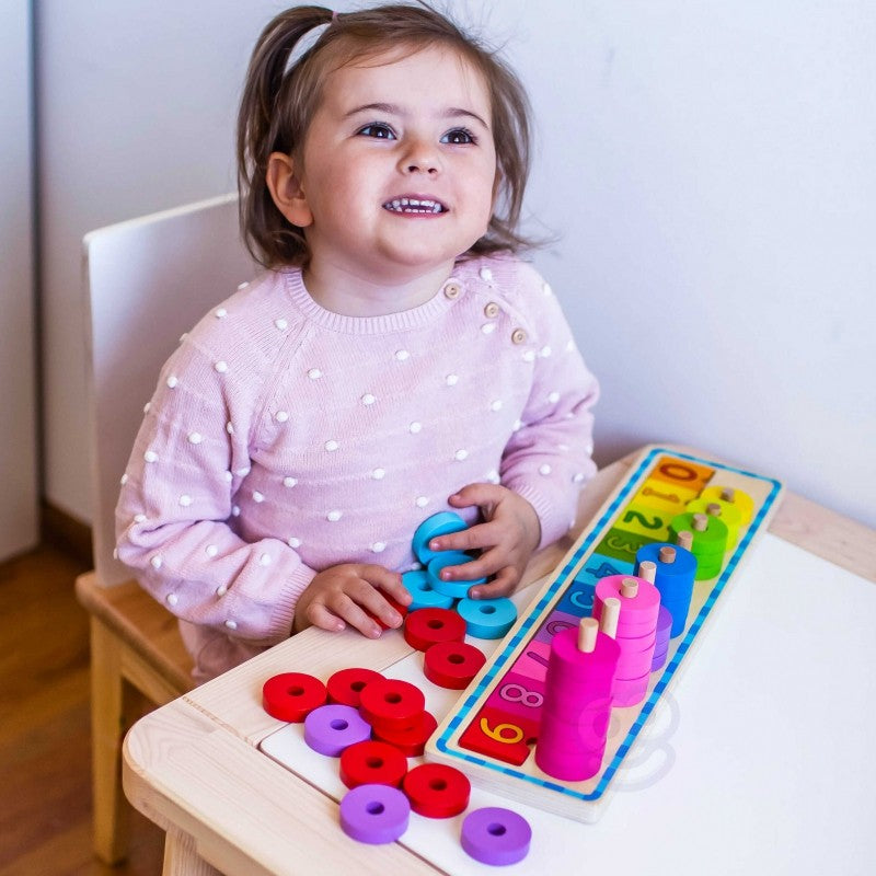 Dėlionė spalvų pažinimui ir skaičiavimui - BureiKids