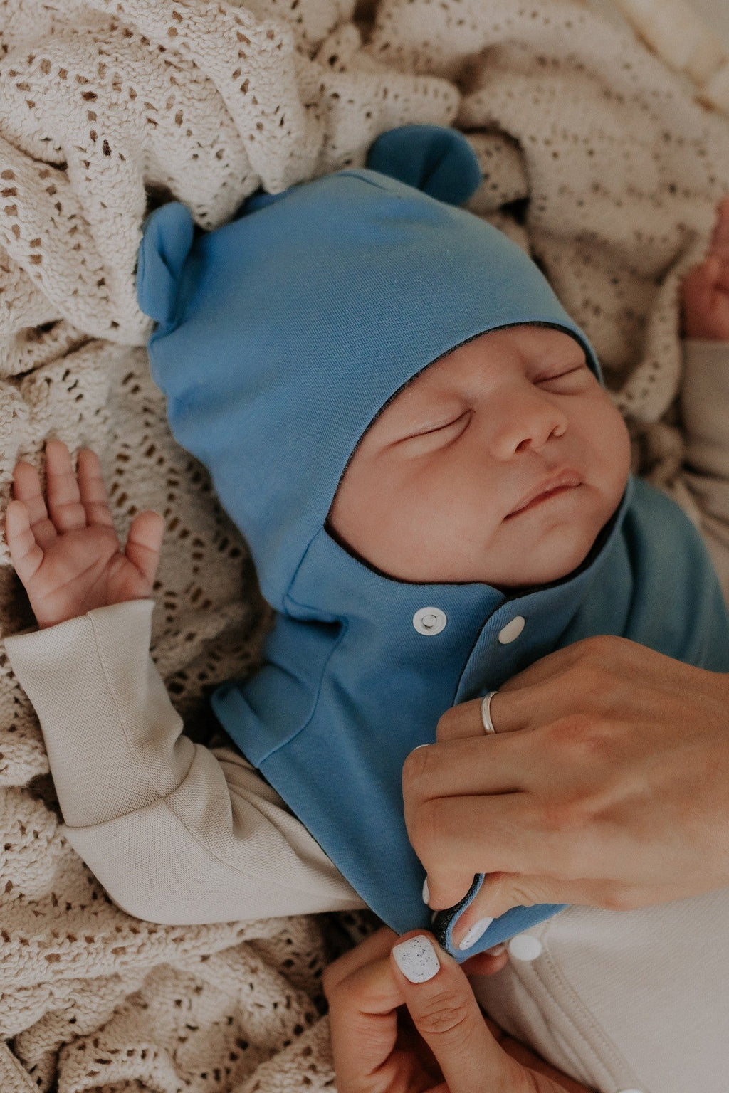 Kūdikio balaklava (šalmukas) rudeniui ir pavasariui TAISON - BureiKids