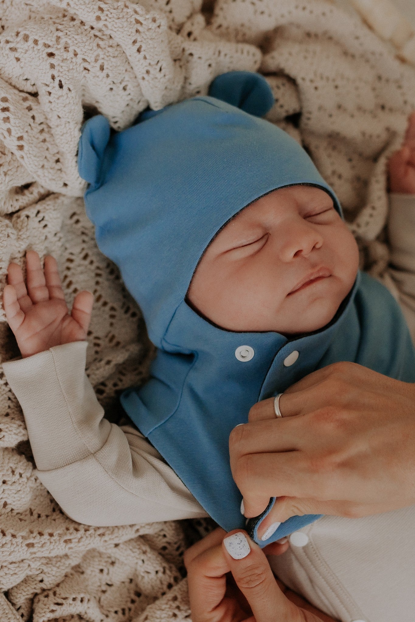 Kūdikio balaklava (šalmukas) rudeniui ir pavasariui TAISON - BureiKids