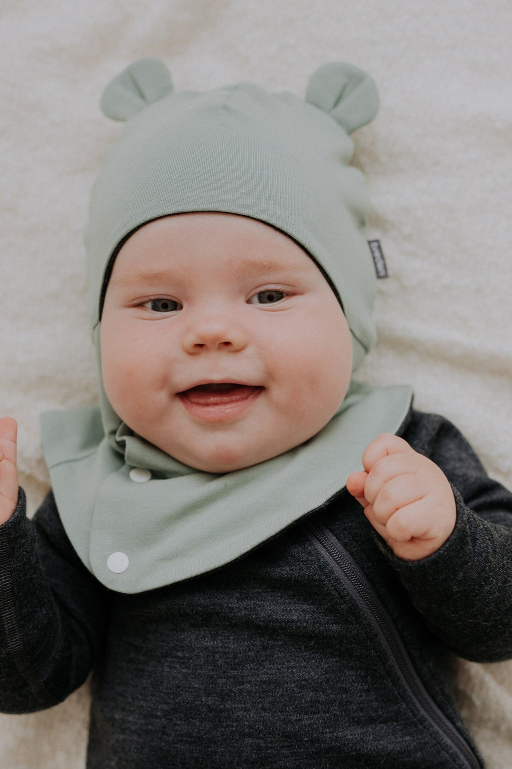 Kūdikio merino vilnos balaklava (šalmukas) MAISON - BureiKids