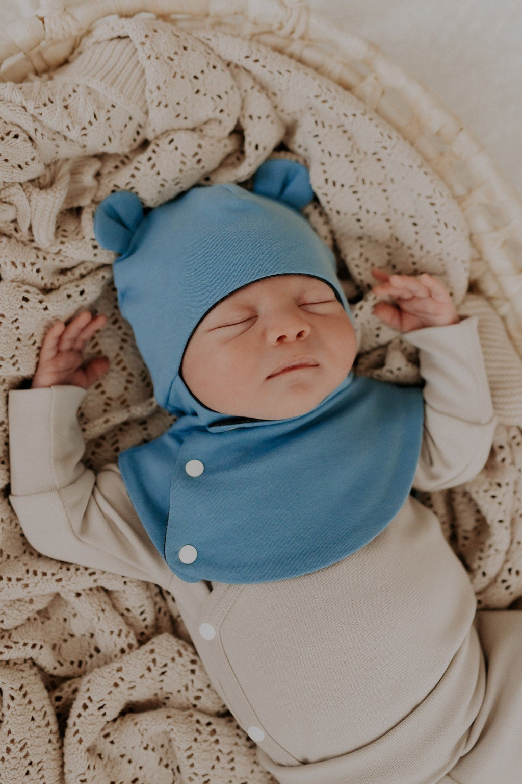 Kūdikio merino vilnos balaklava (šalmukas) MAISON - BureiKids