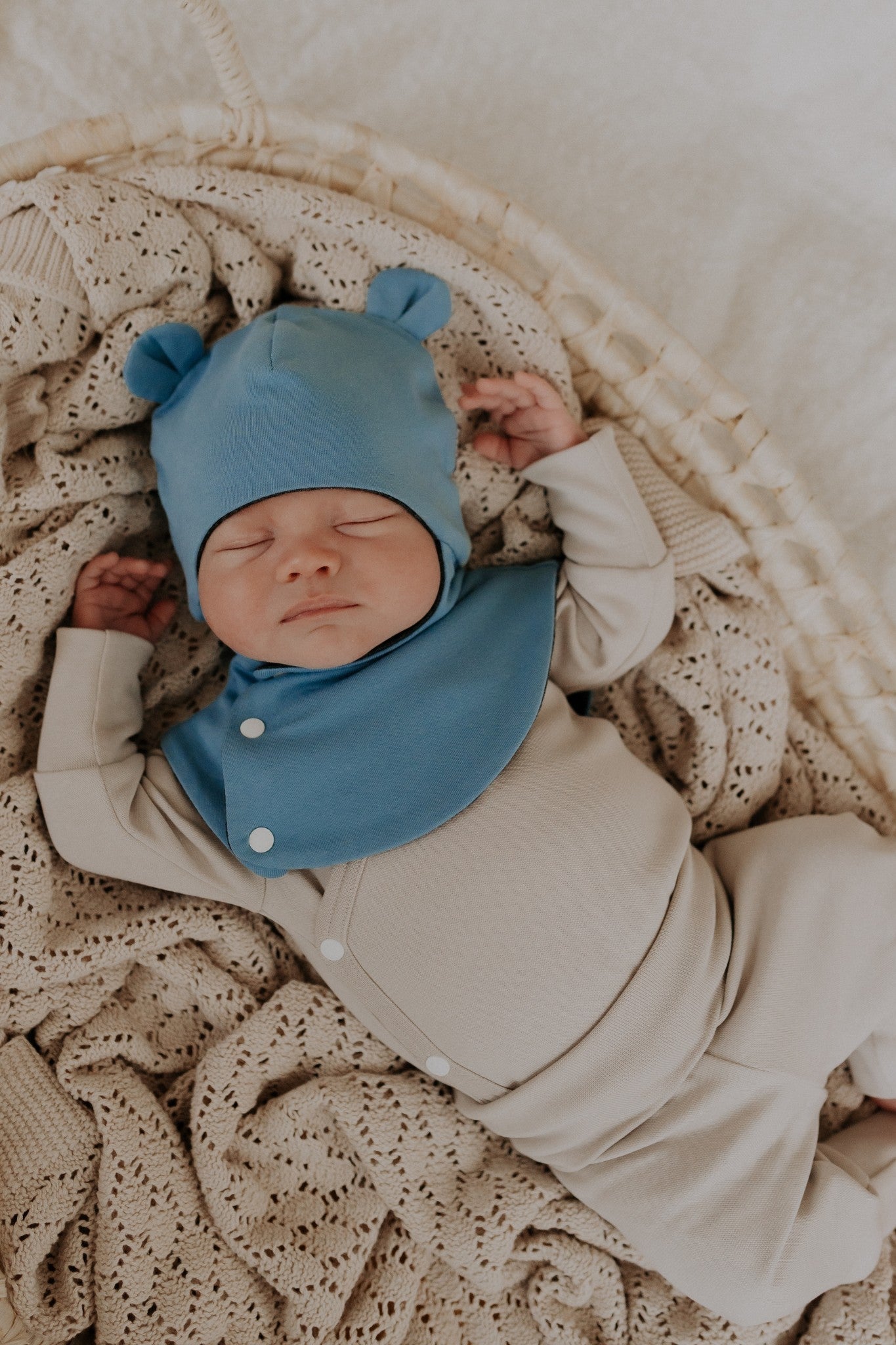 Kūdikio merino vilnos balaklava (šalmukas) MAISON - BureiKids