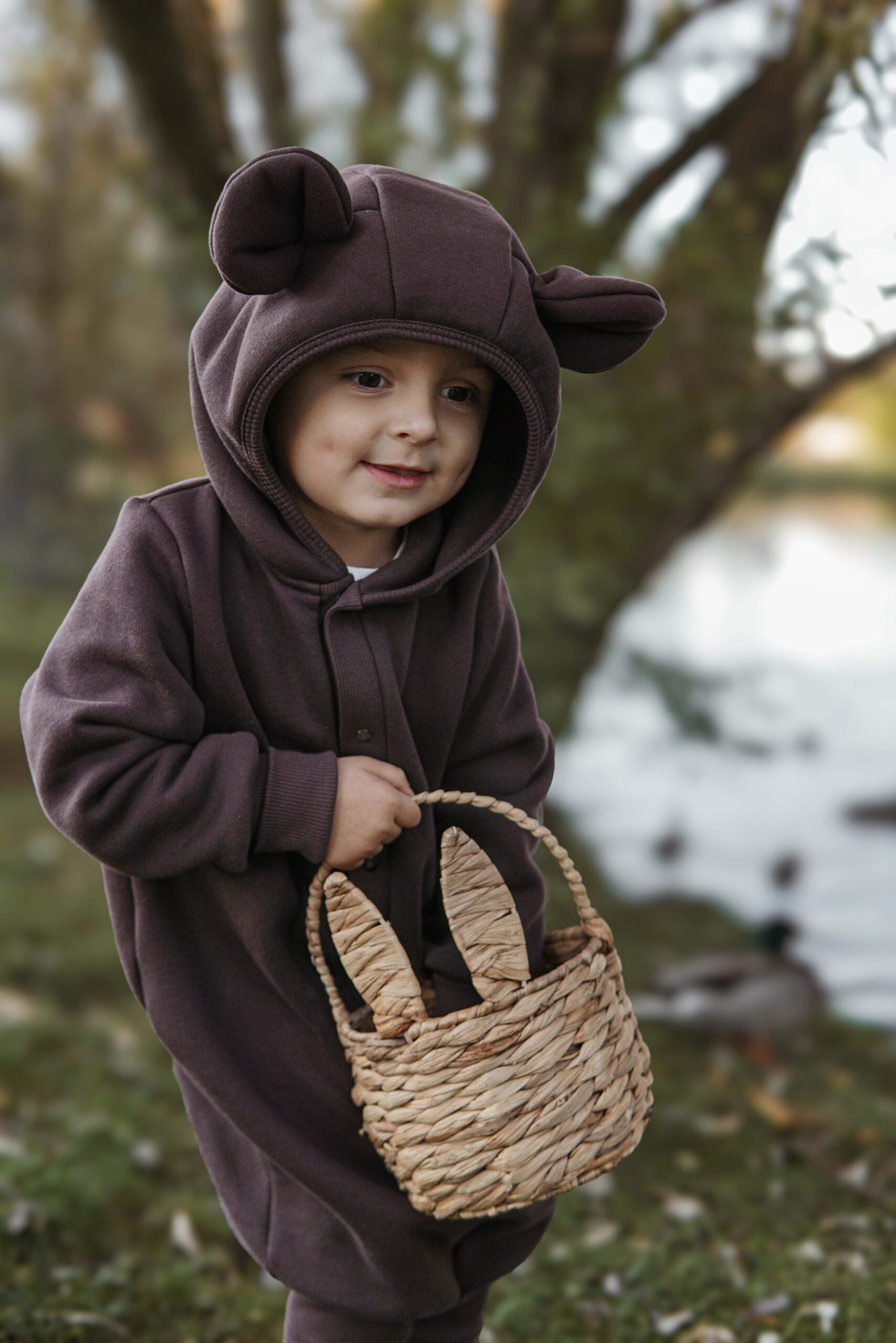 Kombinezonas vaikams ir kūdikiams - Šokoladinės spalvos - BureiKids