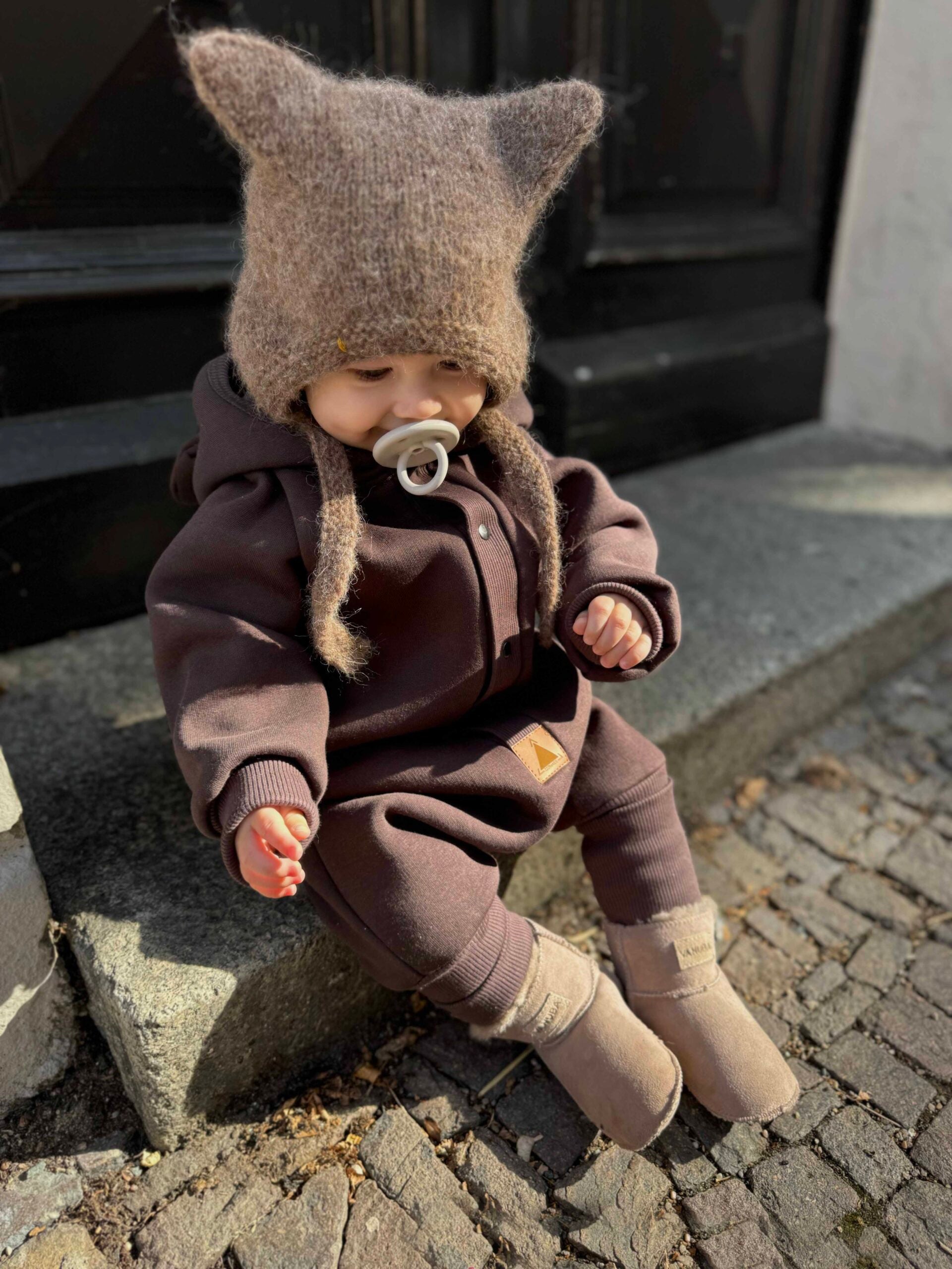 Kombinezonas vaikams ir kūdikiams - Šokoladinės spalvos - BureiKids