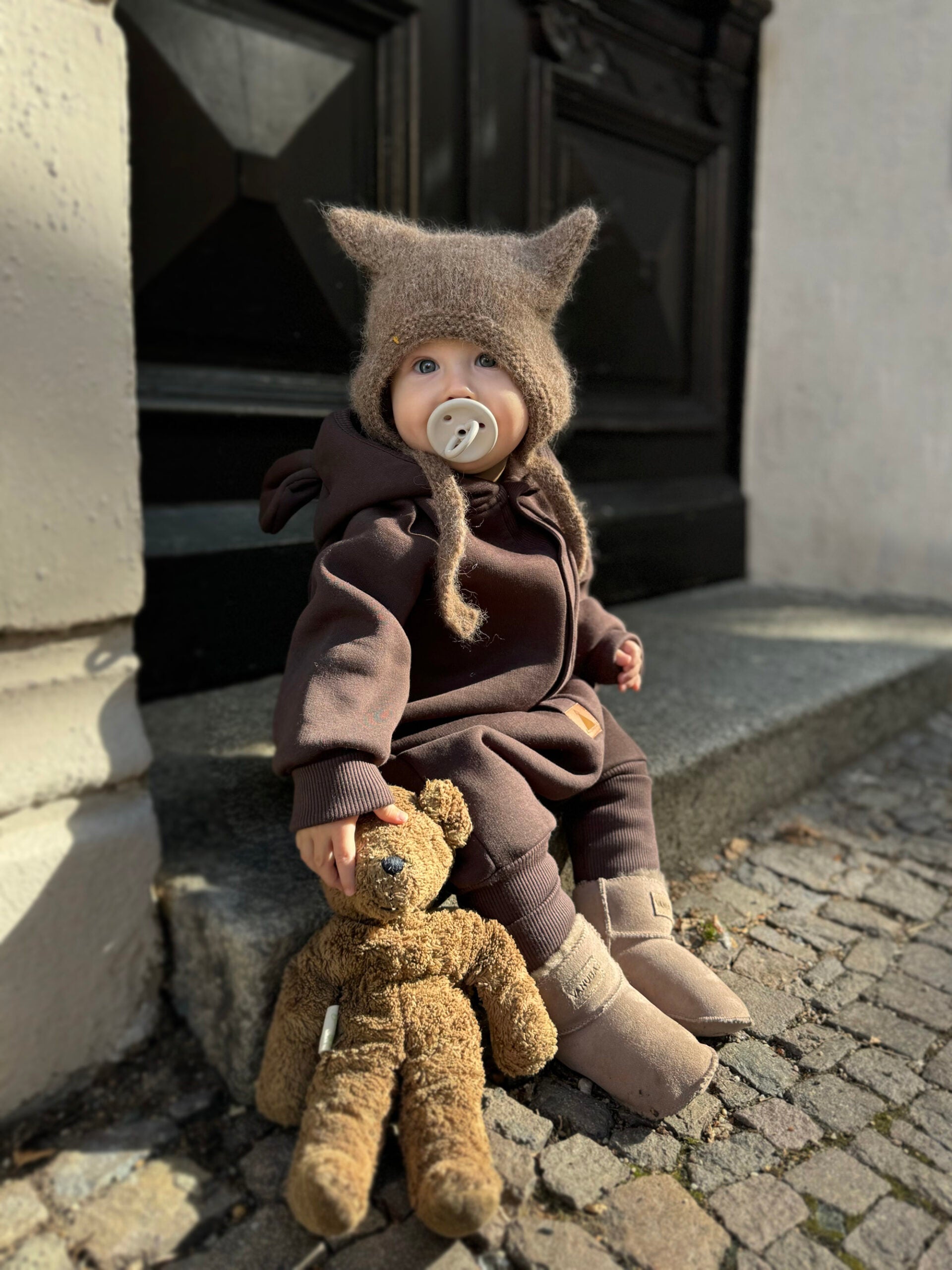 Kombinezonas vaikams ir kūdikiams - Šokoladinės spalvos - BureiKids
