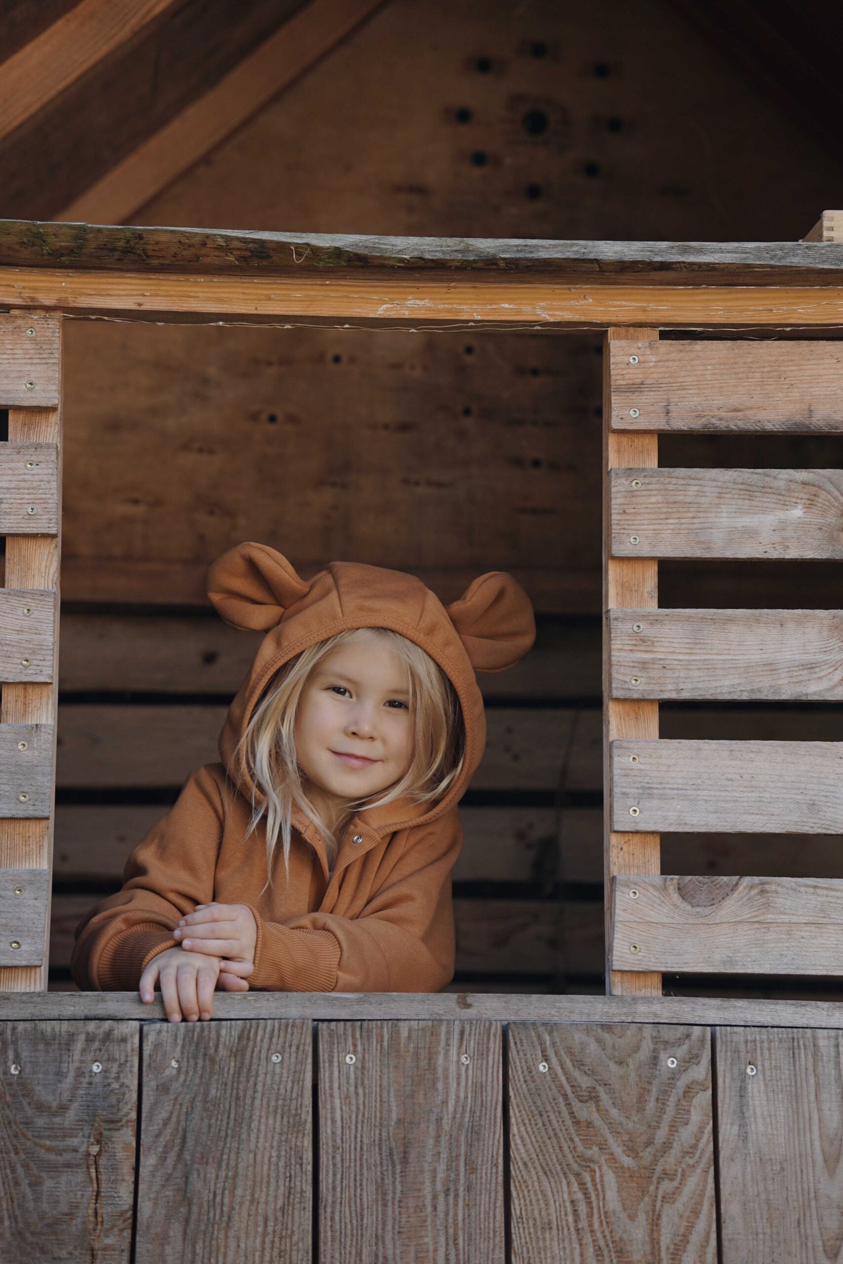 Kombinezonas vaikams ir kūdikiams -  Rudos spalvos - BureiKids
