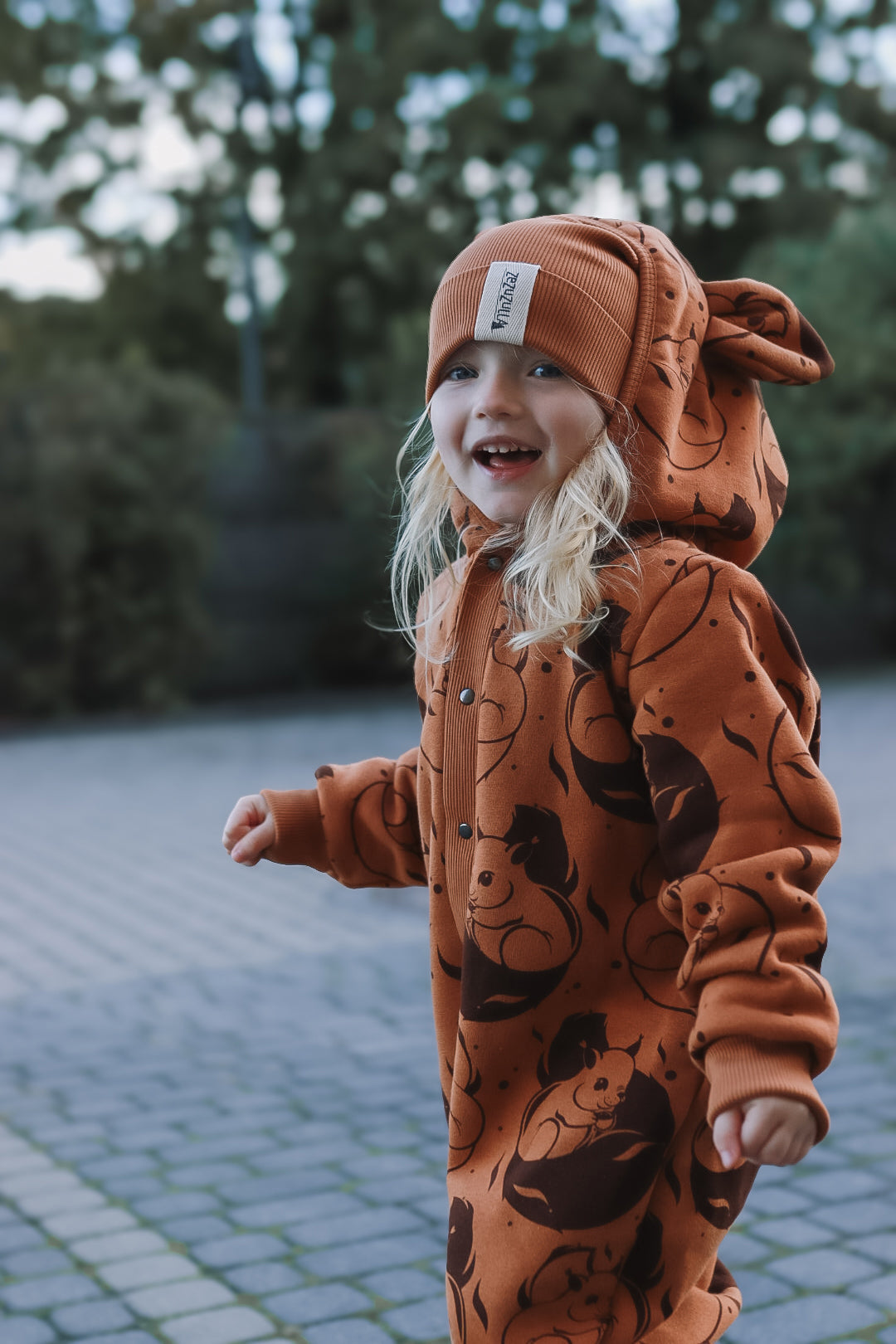 Kombinezonas vaikams ir kūdikiams - Cinamono spalvos voverė - BureiKids