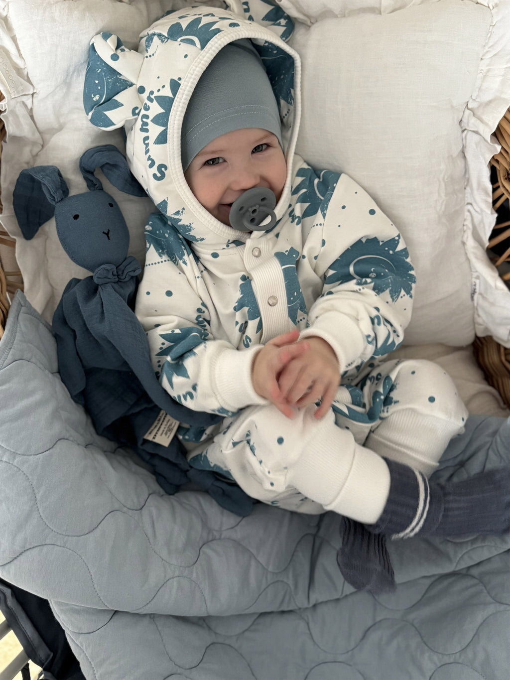 Kombinezonas vaikams ir kūdikiams - Ecru saulytės - BureiKids