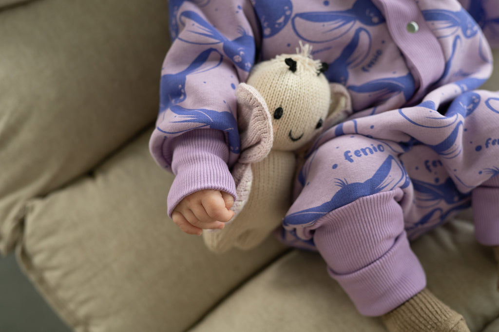 Kombinezonas vaikams ir kūdikiams - Violetinės spalvos - BureiKids