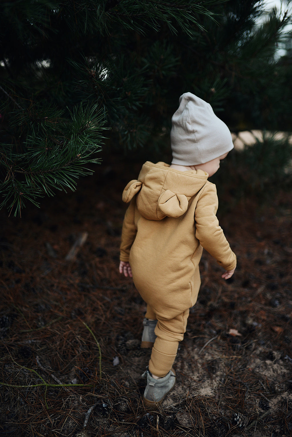 Kombinezonas vaikams ir kūdikiams - Garstyčių spalvos - BureiKids
