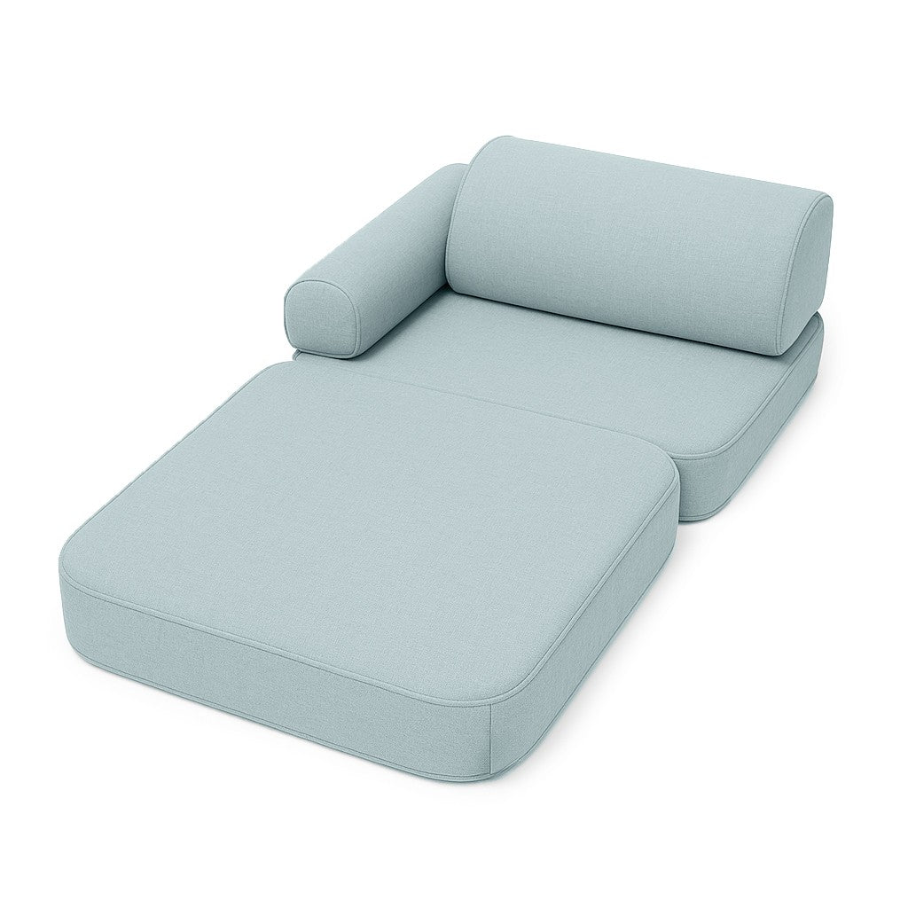 Maža vaikiška vidaus ir lauko sofa  - Dangaus mėlynos spalvos - BureiKids