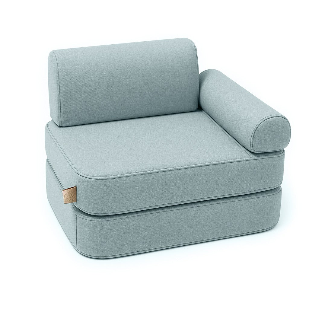 Maža vaikiška vidaus ir lauko sofa  - Dangaus mėlynos spalvos - BureiKids
