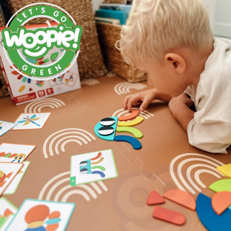 Medinė Montessori figūrų dėlionė - BureiKids