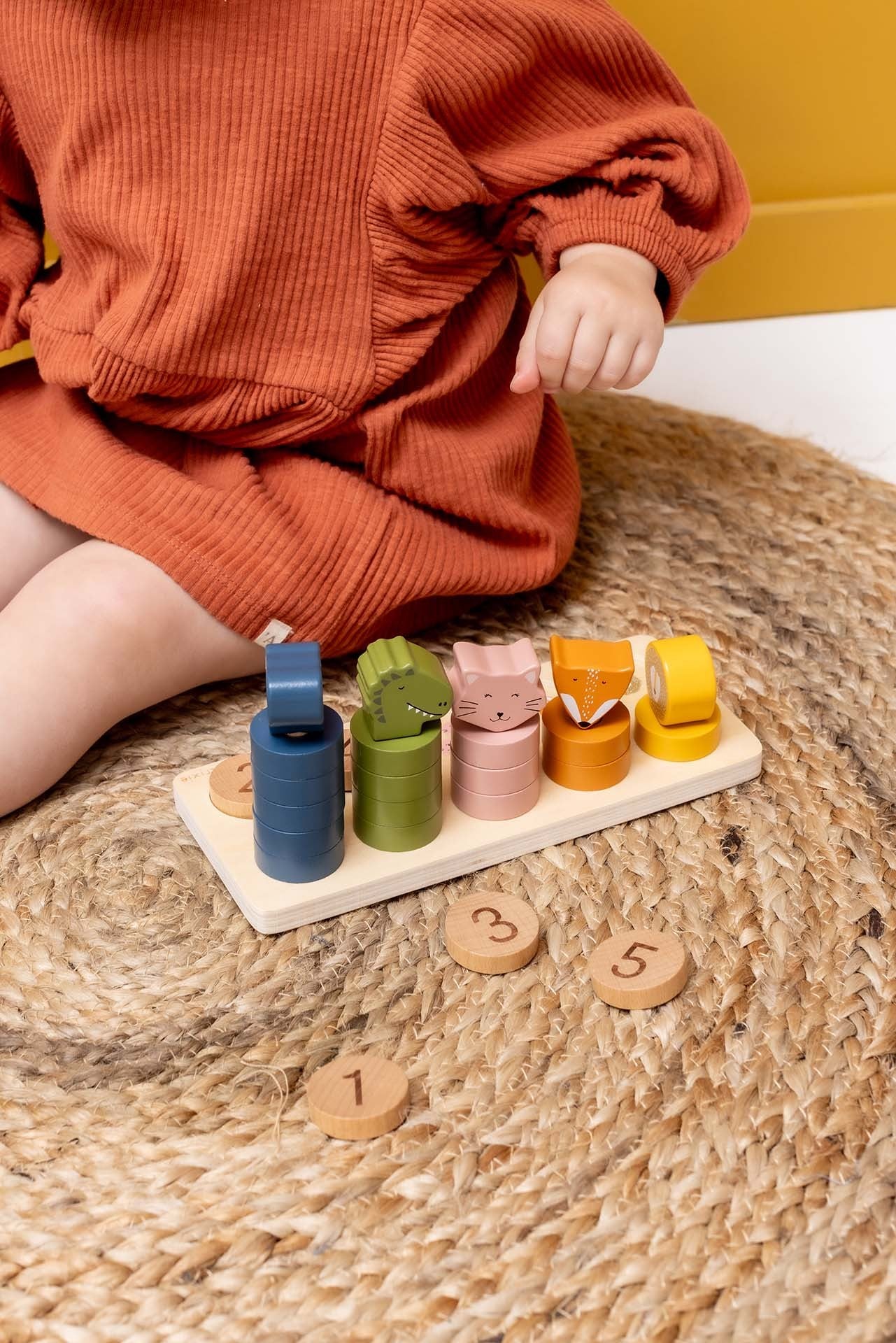 Medinė skaičiavimo dėlionė 0–5 - BureiKids