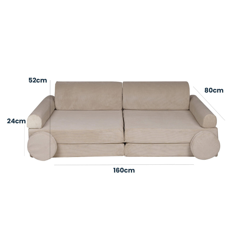 Didelė modulinė Sofa - Ecru - BureiKids