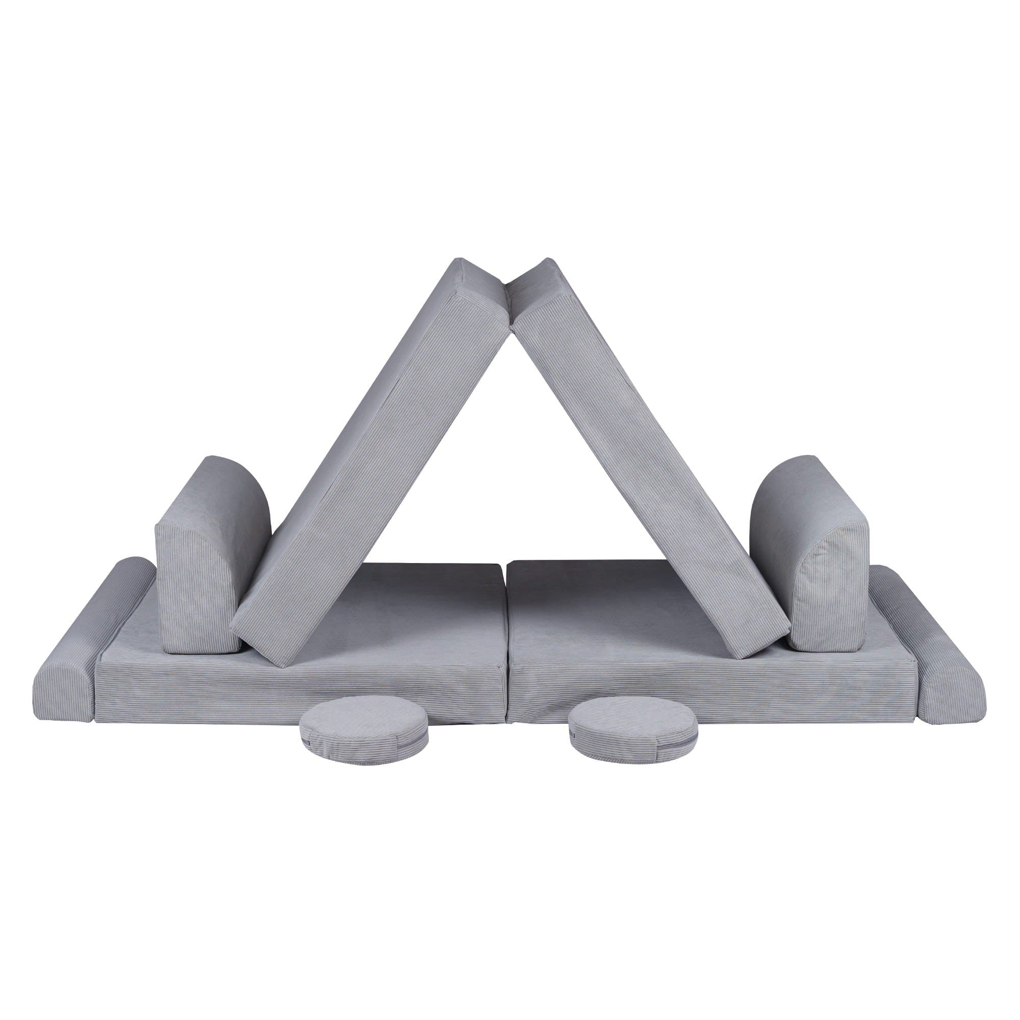 MeowBaby® Didelė modulinė Sofa - Pilkos spalvos - BureiKids