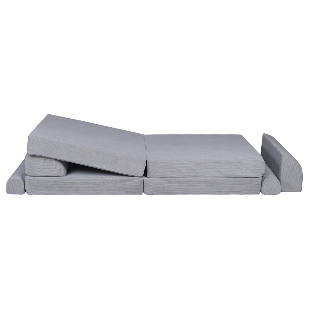 MeowBaby® Didelė modulinė Sofa - Pilkos spalvos - BureiKids