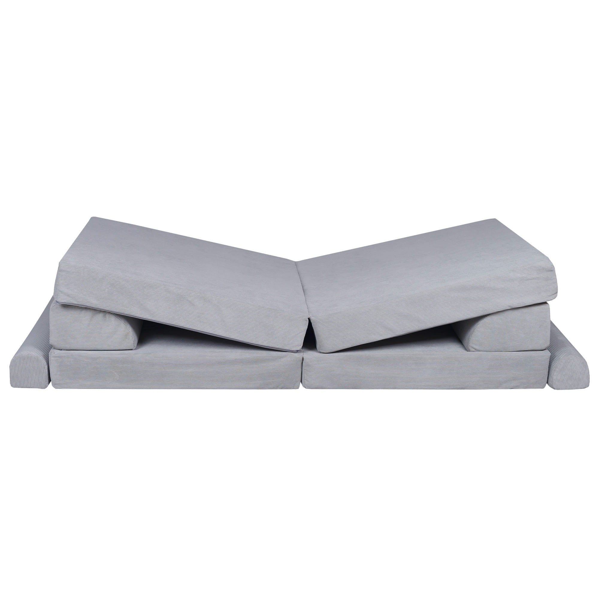MeowBaby® Didelė modulinė Sofa - Pilkos spalvos - BureiKids