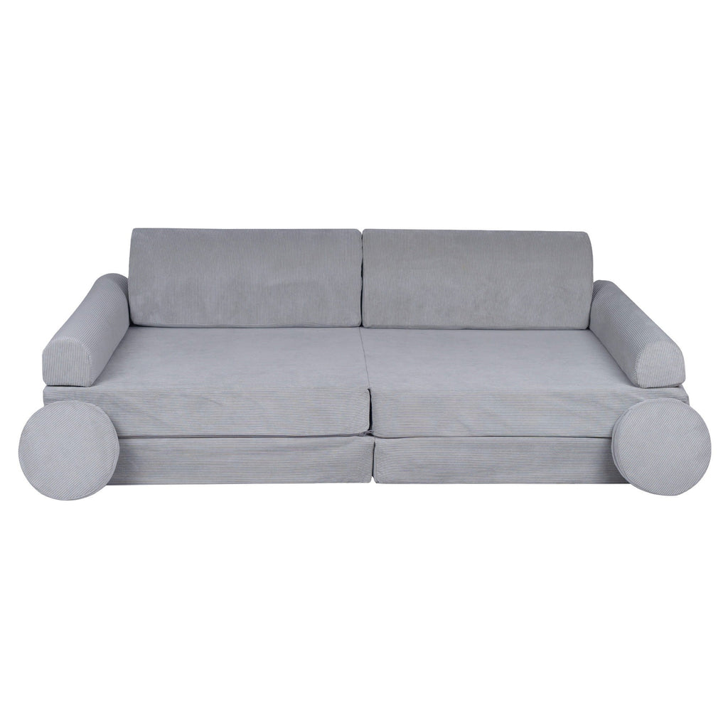 MeowBaby® Didelė modulinė Sofa - Pilkos spalvos - BureiKids
