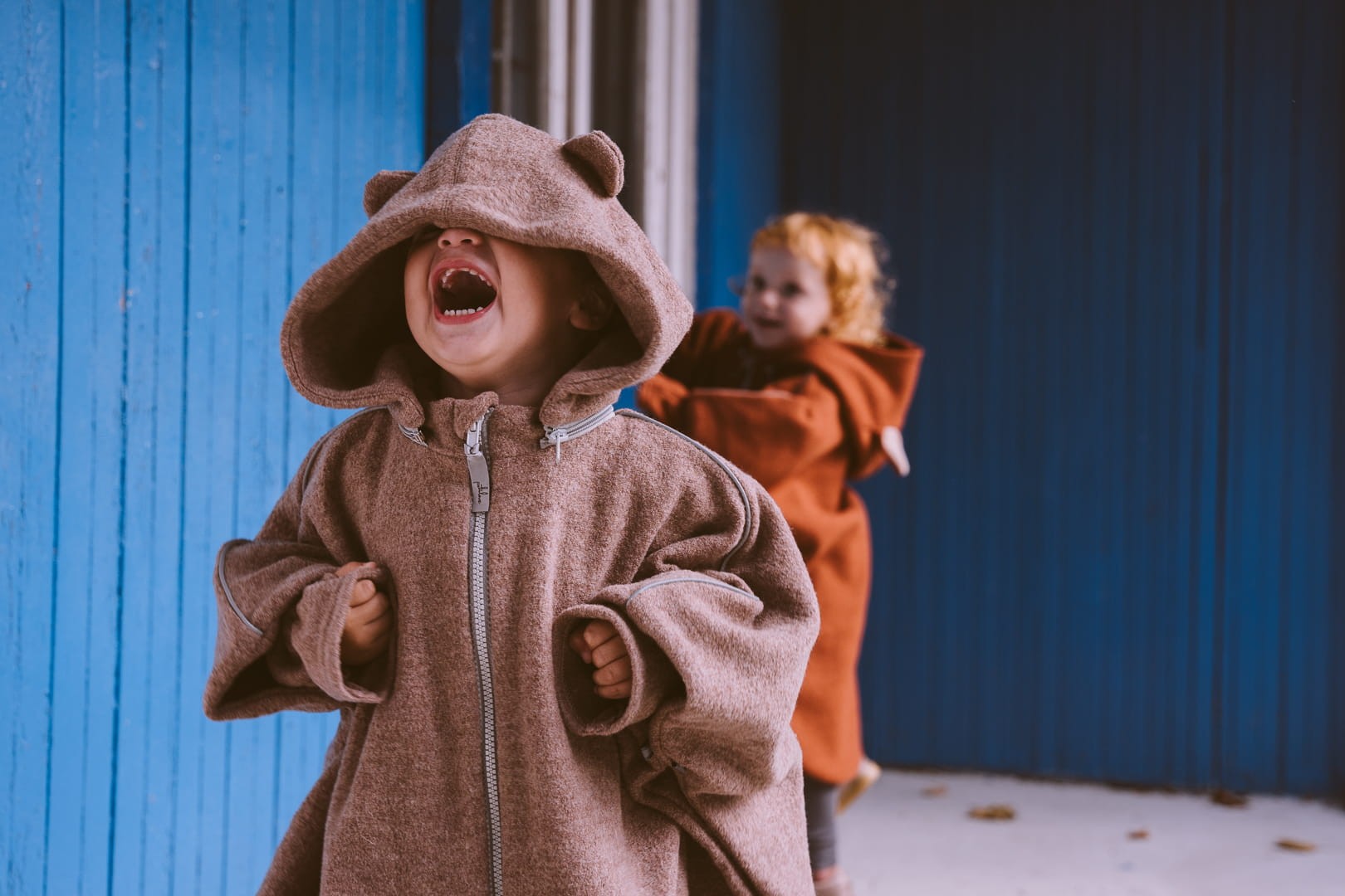 Merino vilnos automobilinės kėdutės pončas - Meškiukas - BureiKids