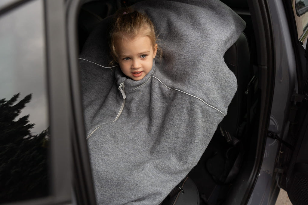 Merino vilnos automobilinės kėdutės pončas - Triušiukas - BureiKids