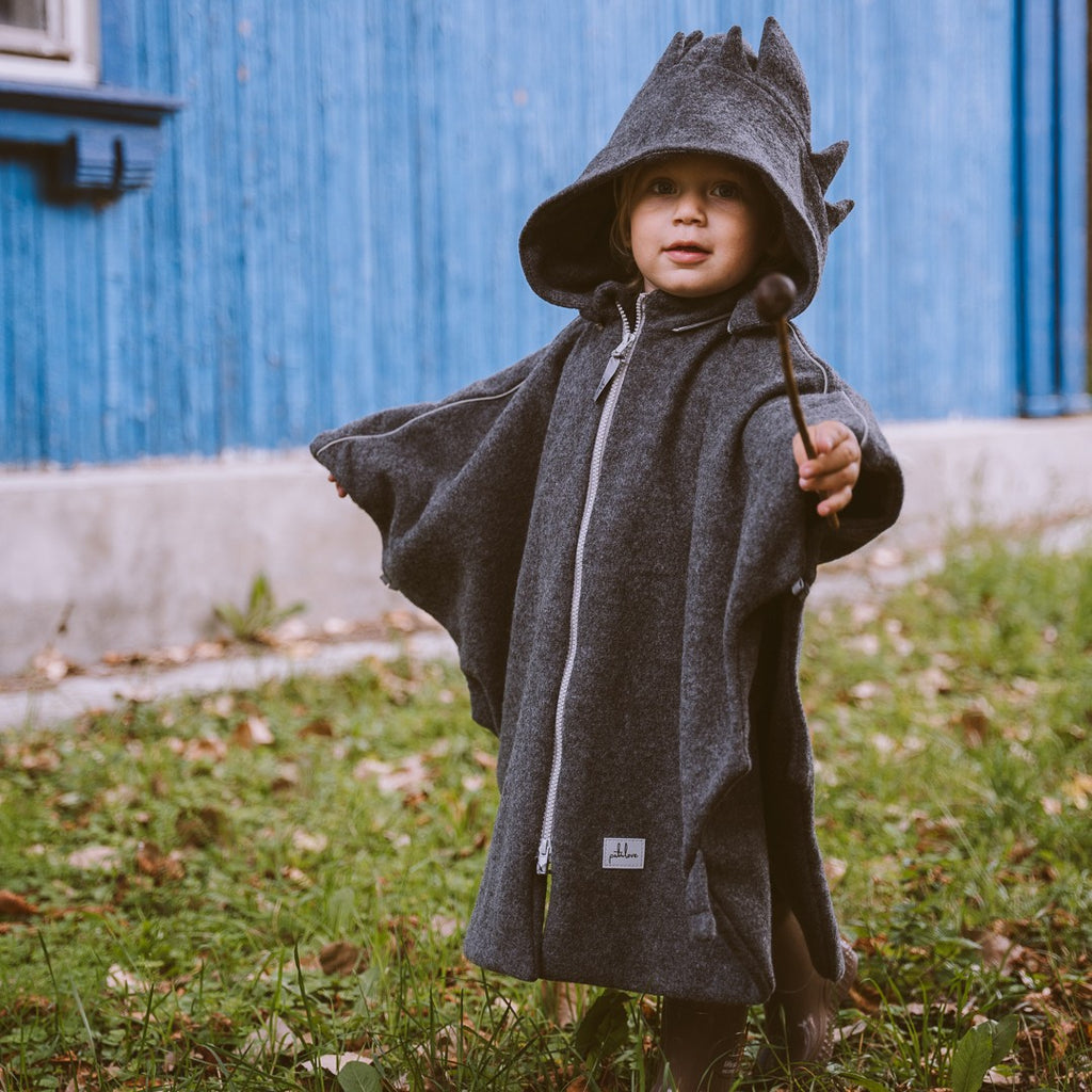Merino vilnos automobilinės kėdutės pončas - Drakonas - BureiKids