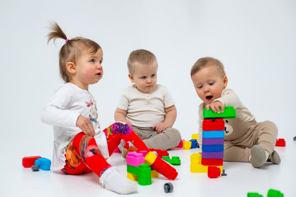 Minkštų kaladėlių rinkinys su ratukais - 21 vnt - BureiKids