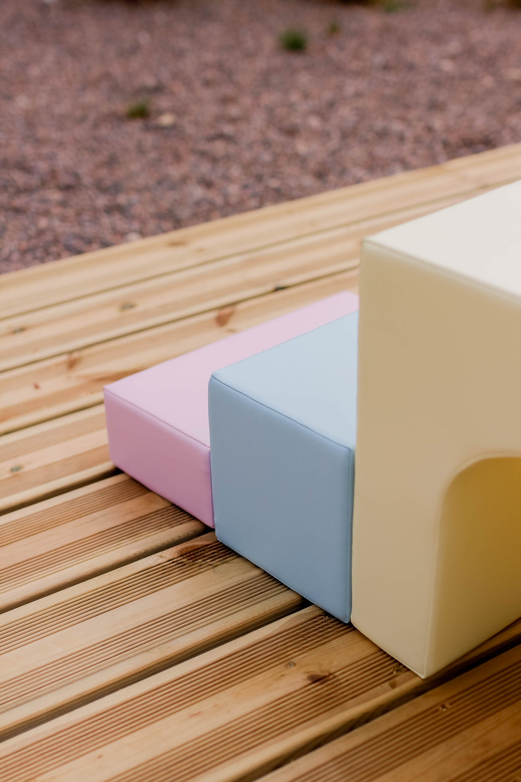 Minkšta laipiojimo žaidimų aikštelė IGLU iš 10 blokų - Švelni pastelinė "Creativity" - BureiKids