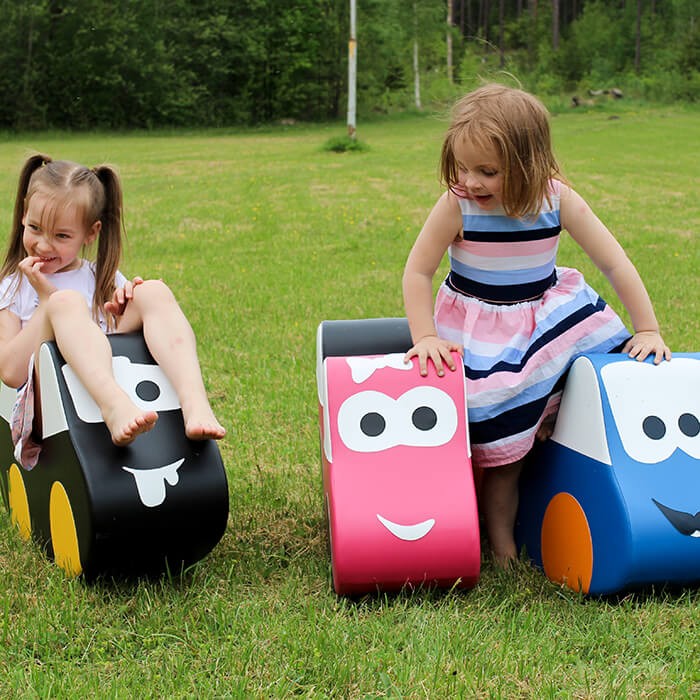 Minkštas supamasis žaislas - Mėlyna Mašina  - BureiKids