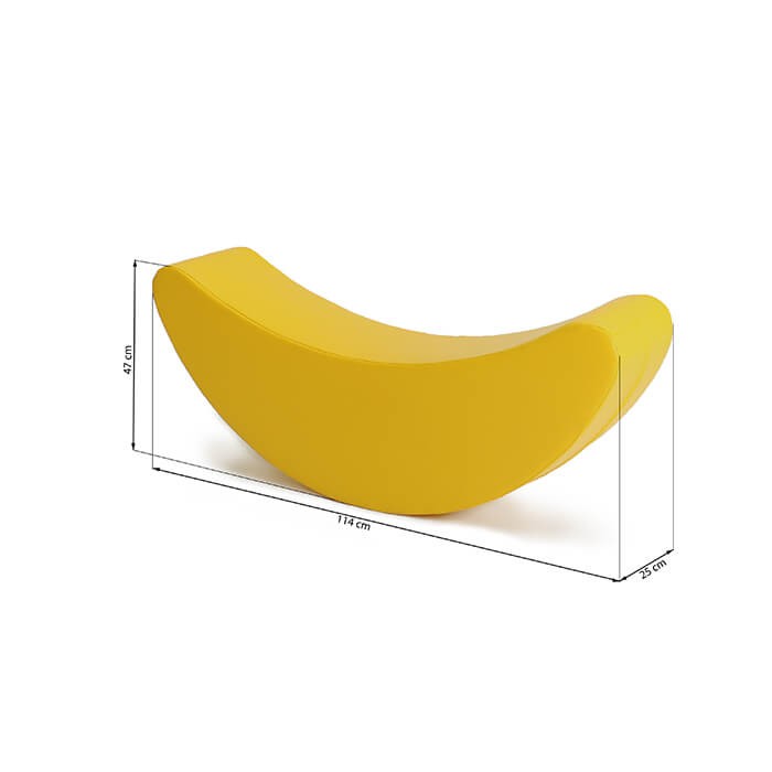 Minkštas supamasis žaislas - Geltonas Bananas - BureiKids