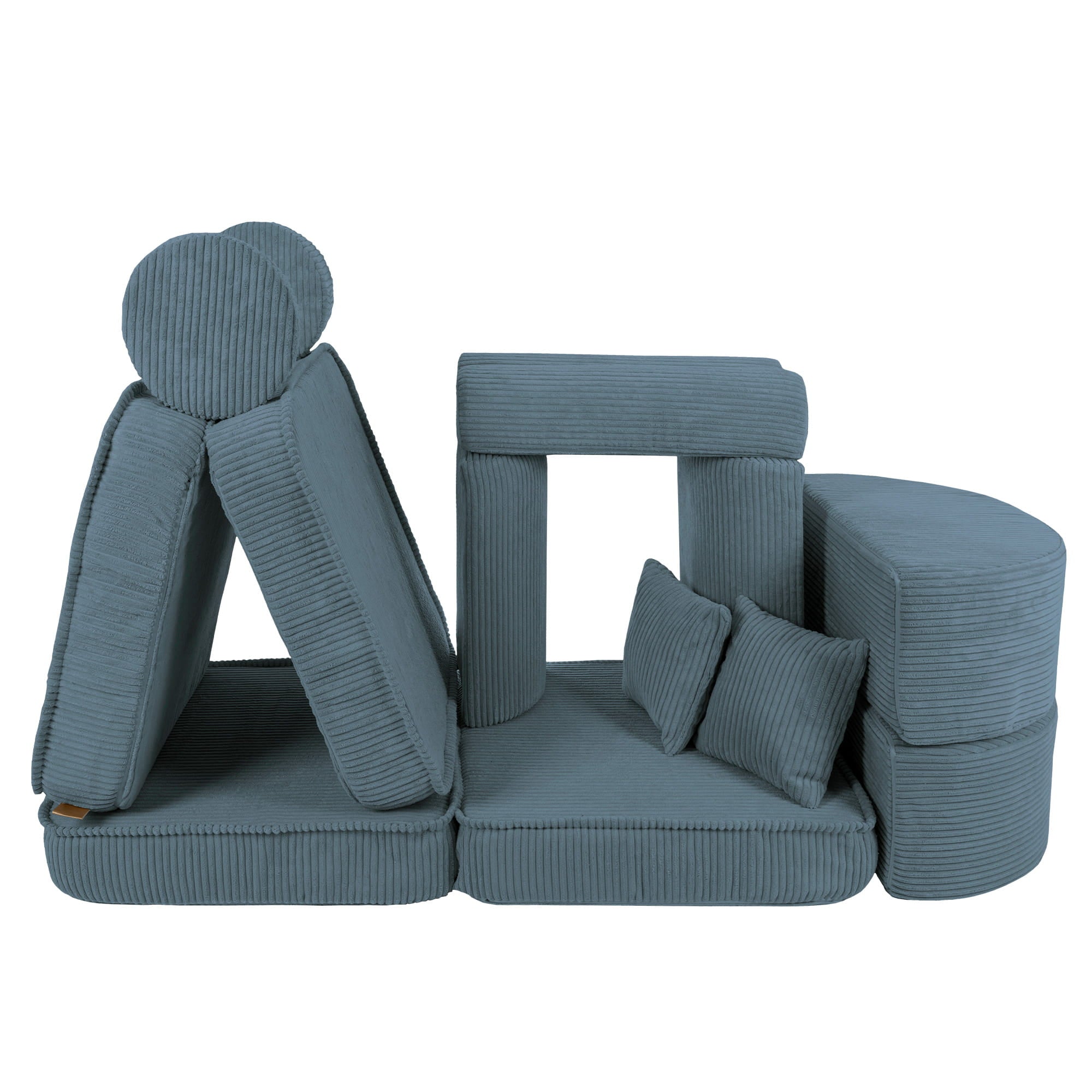 Modulinė sofa vaikams vidutinio dydžio - Estetiška turkio spalva Plus - BureiKids