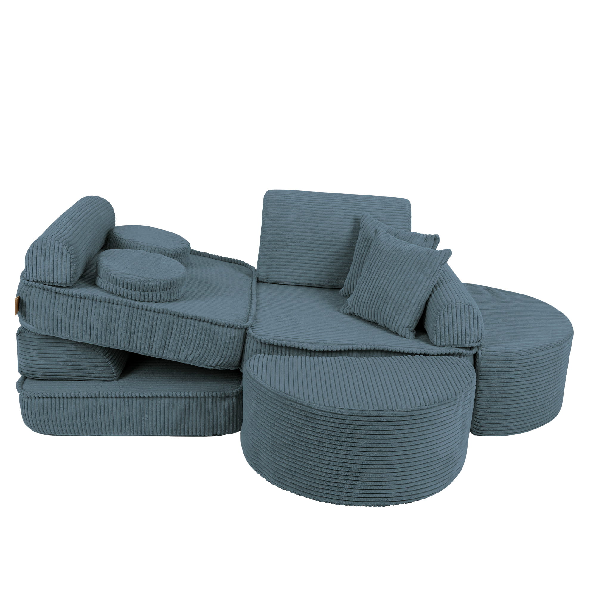 Modulinė sofa vaikams vidutinio dydžio - Estetiška turkio spalva Plus - BureiKids
