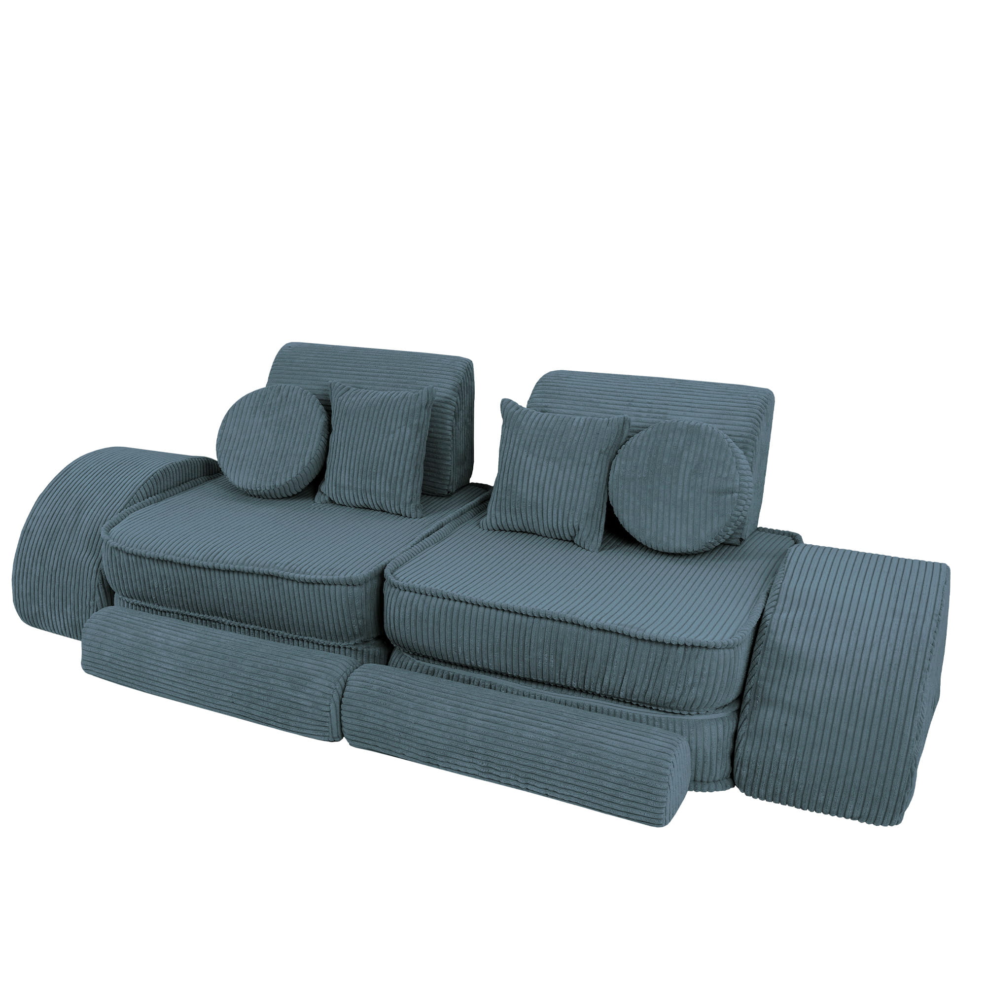 Modulinė sofa vaikams vidutinio dydžio - Estetiška turkio spalva Plus - BureiKids