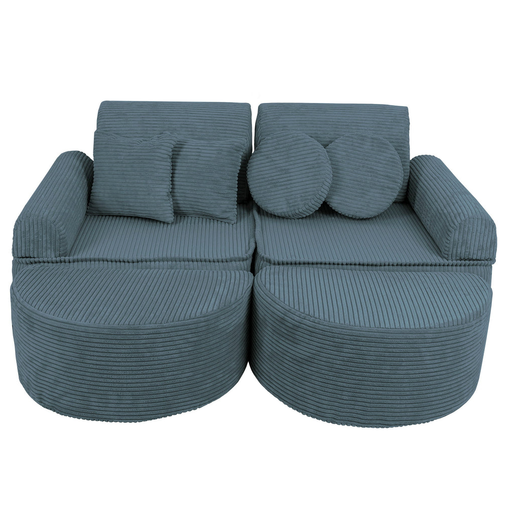 Modulinė sofa vaikams vidutinio dydžio - Estetiška turkio spalva Plus - BureiKids