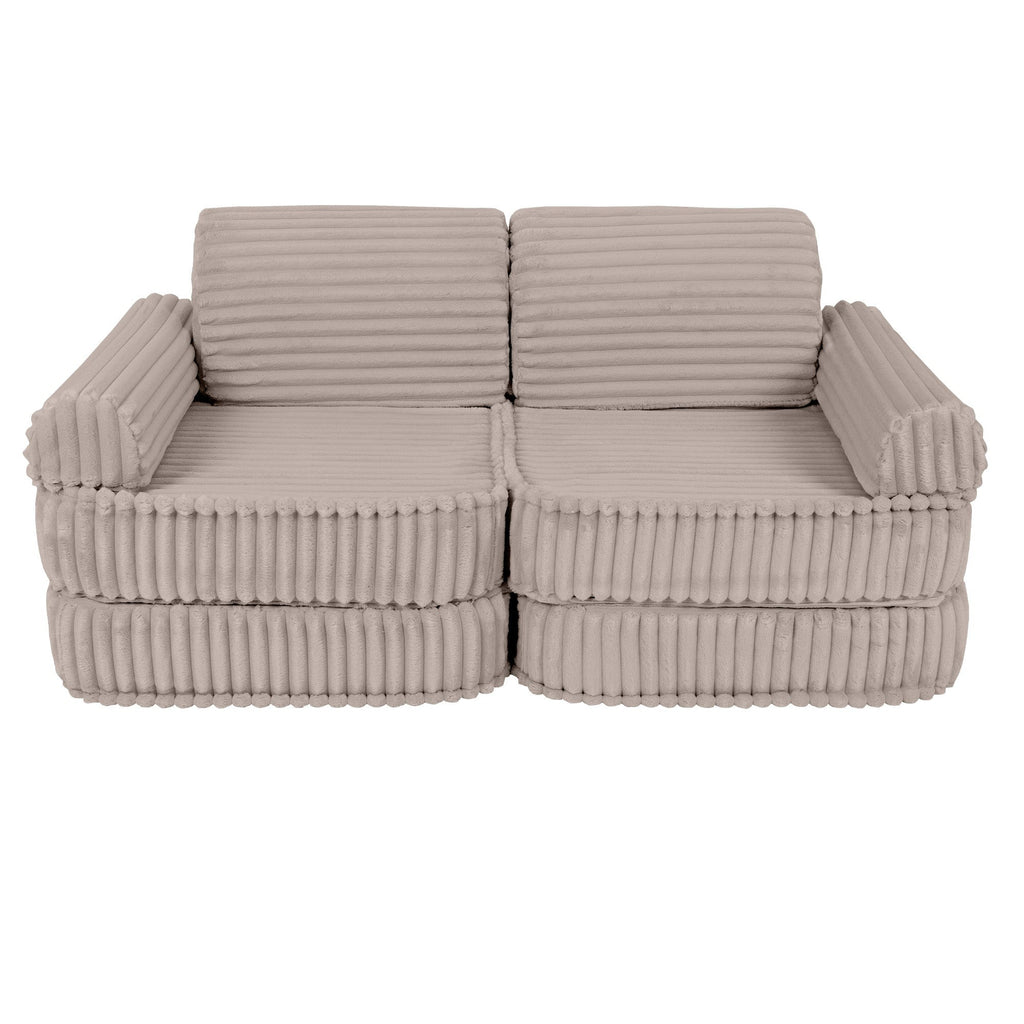 Modulinė sofa vaikams vidutinio dydžio – „Churros“ smėlinė - beige - BureiKids