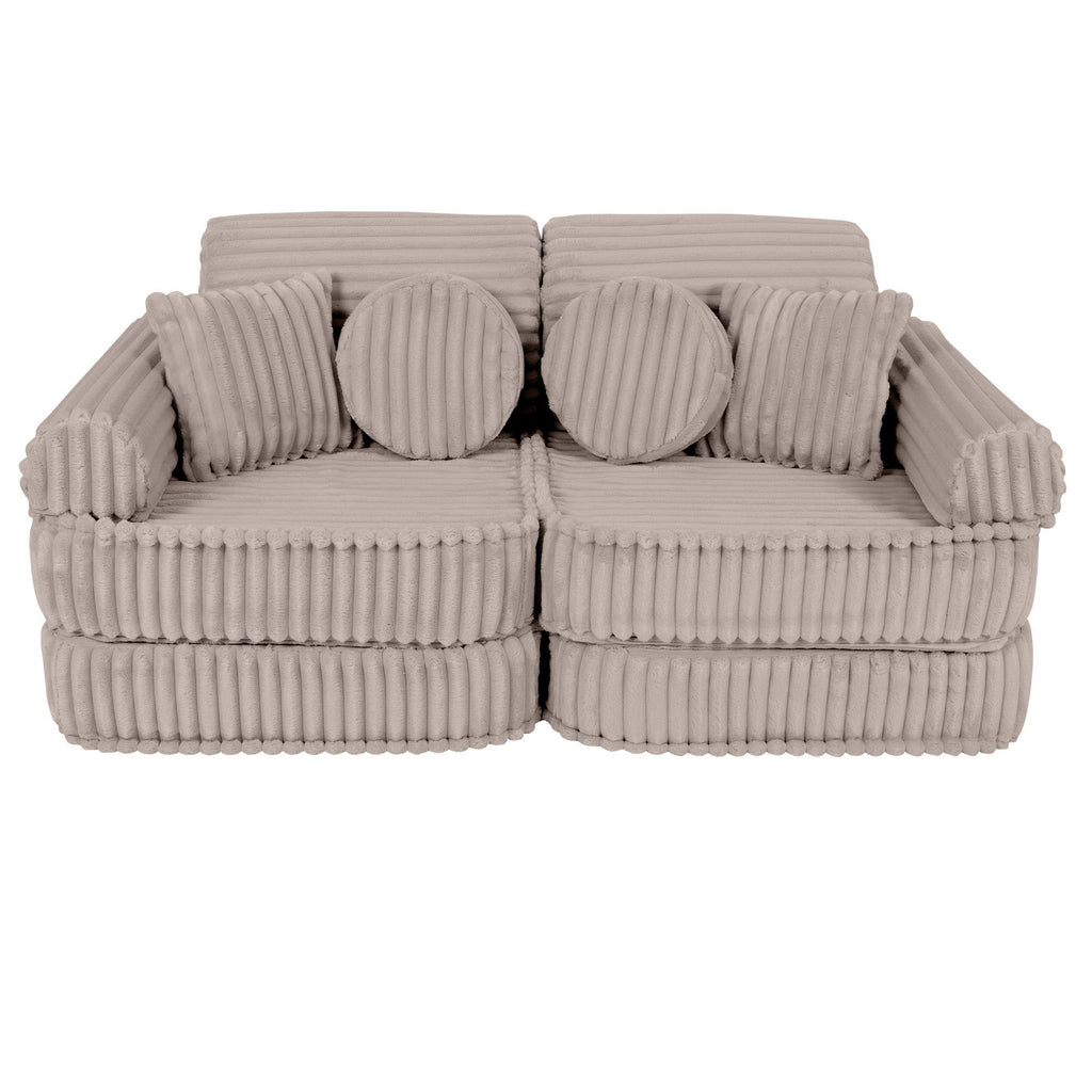 Modulinė sofa vaikams vidutinio dydžio – „Churros“ smėlinė - beige - BureiKids
