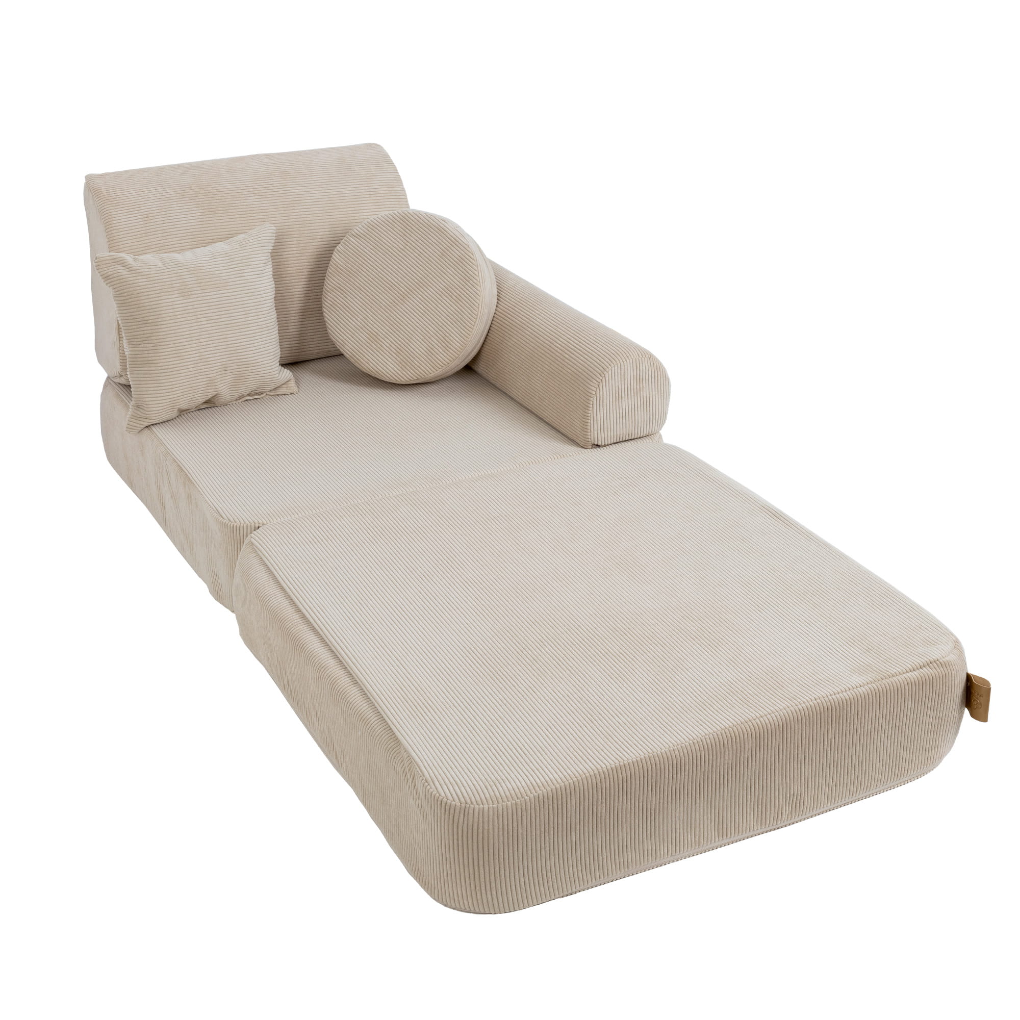 Modulinė sofa vaikams vidutinio dydžio - Slimcord Ecru - BureiKids