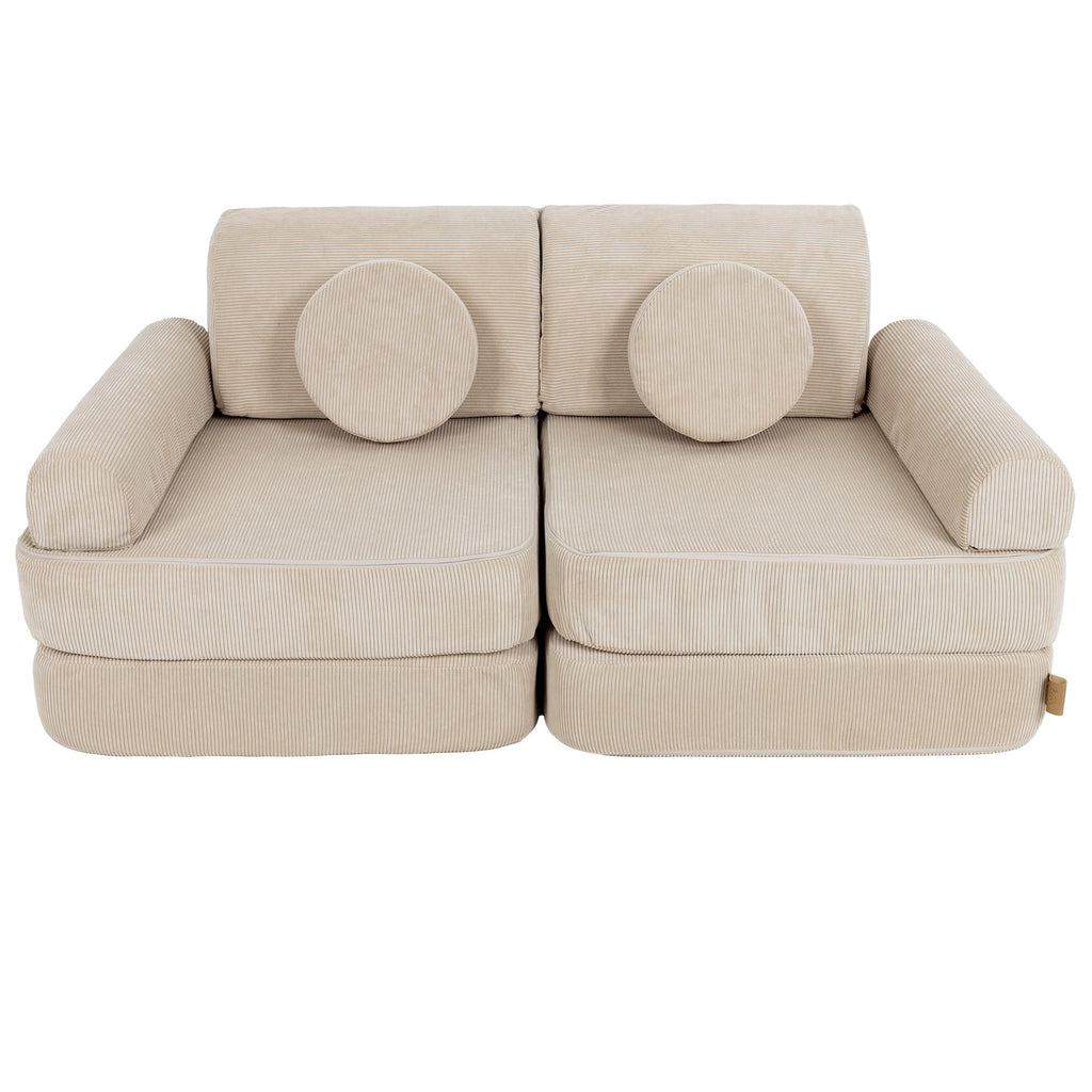 Modulinė sofa vaikams vidutinio dydžio - Slimcord Ecru - BureiKids