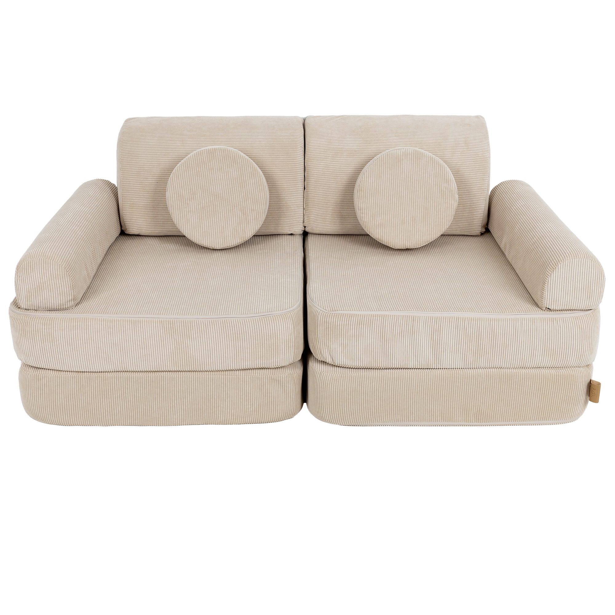 Modulinė sofa vaikams vidutinio dydžio - Slimcord Ecru - BureiKids