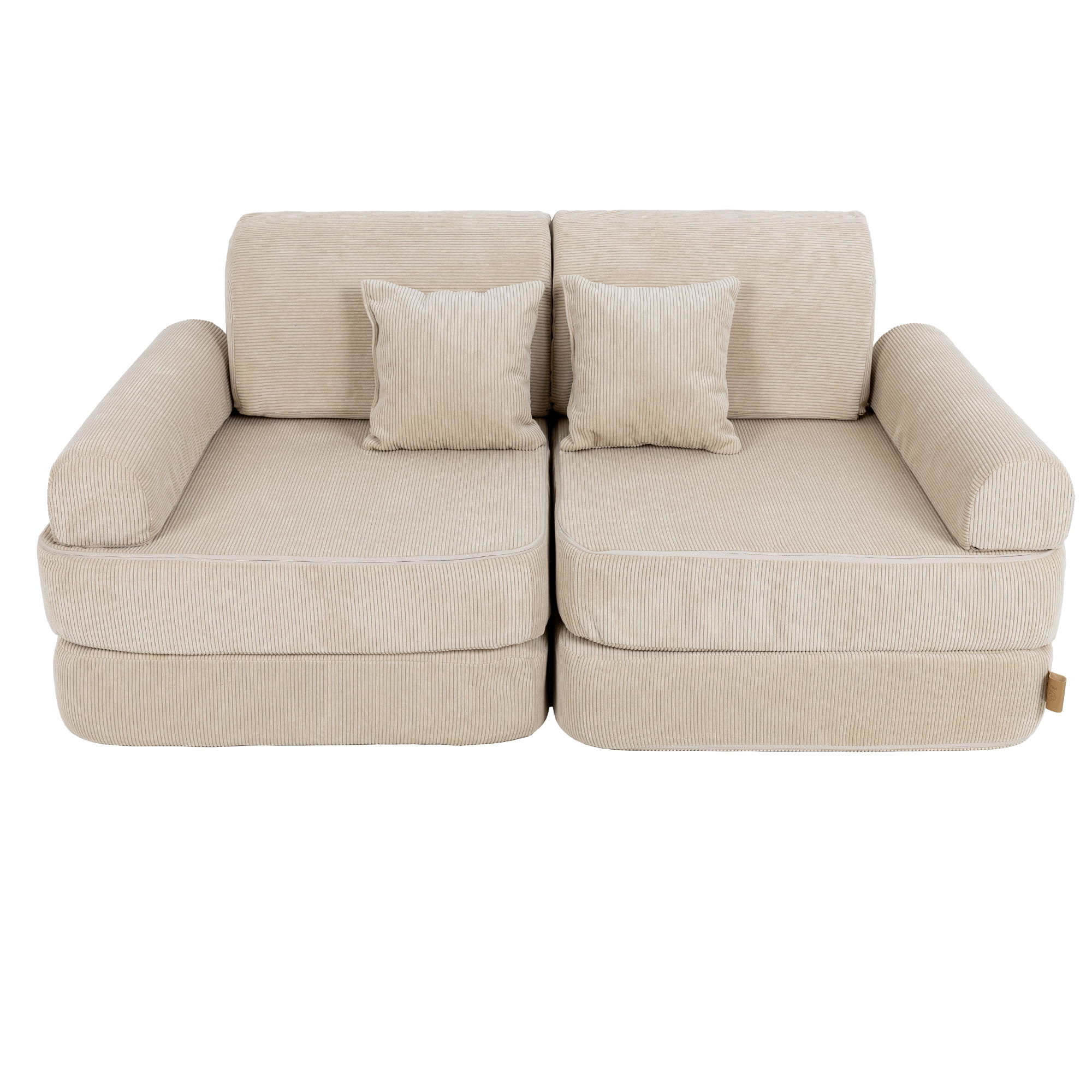 Modulinė sofa vaikams vidutinio dydžio - Slimcord Ecru - BureiKids