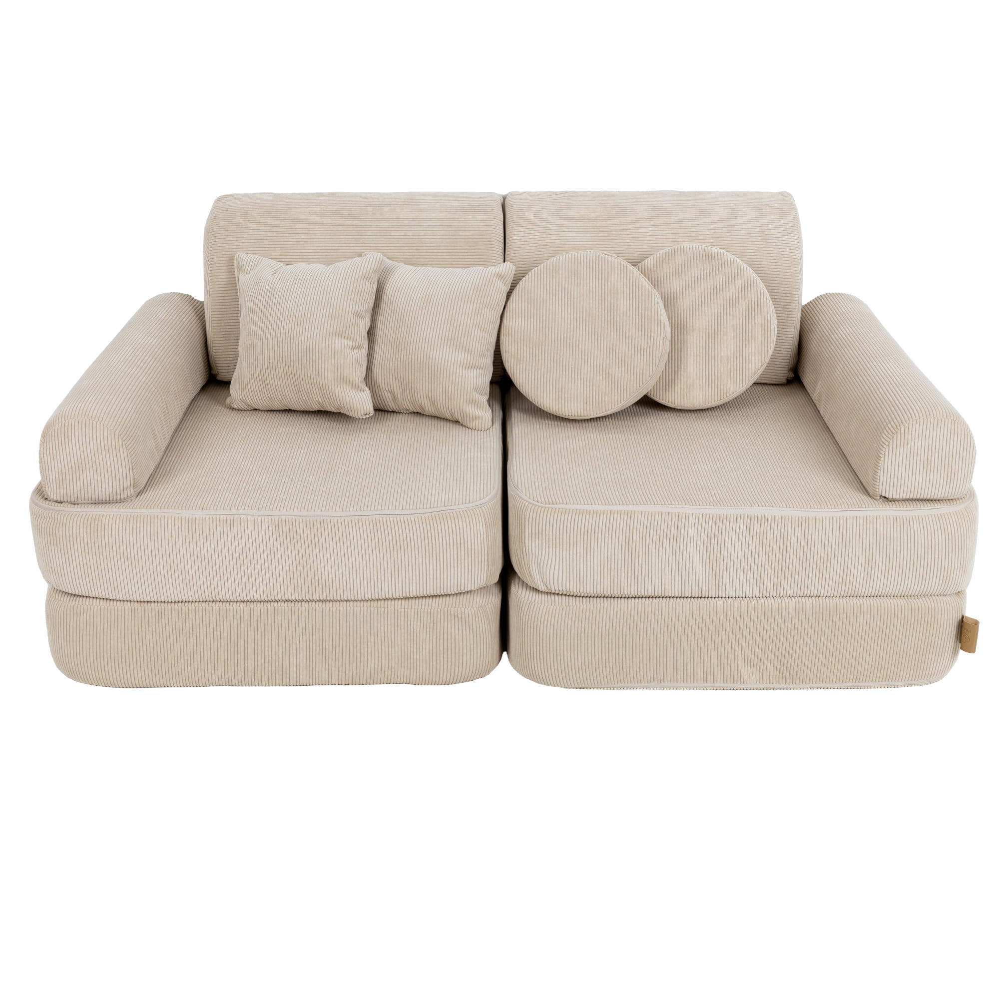 Modulinė sofa vaikams vidutinio dydžio - Slimcord Ecru - BureiKids