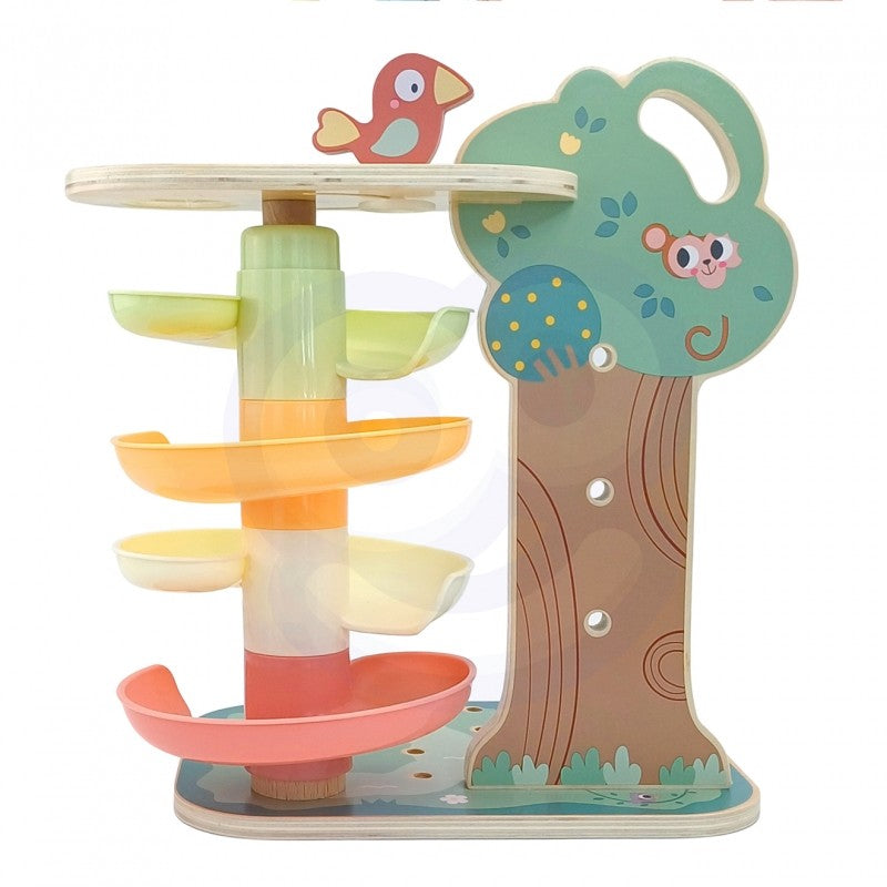 Montessori 4-in-1 lavinamasis rutuliukų medis - BureiKids