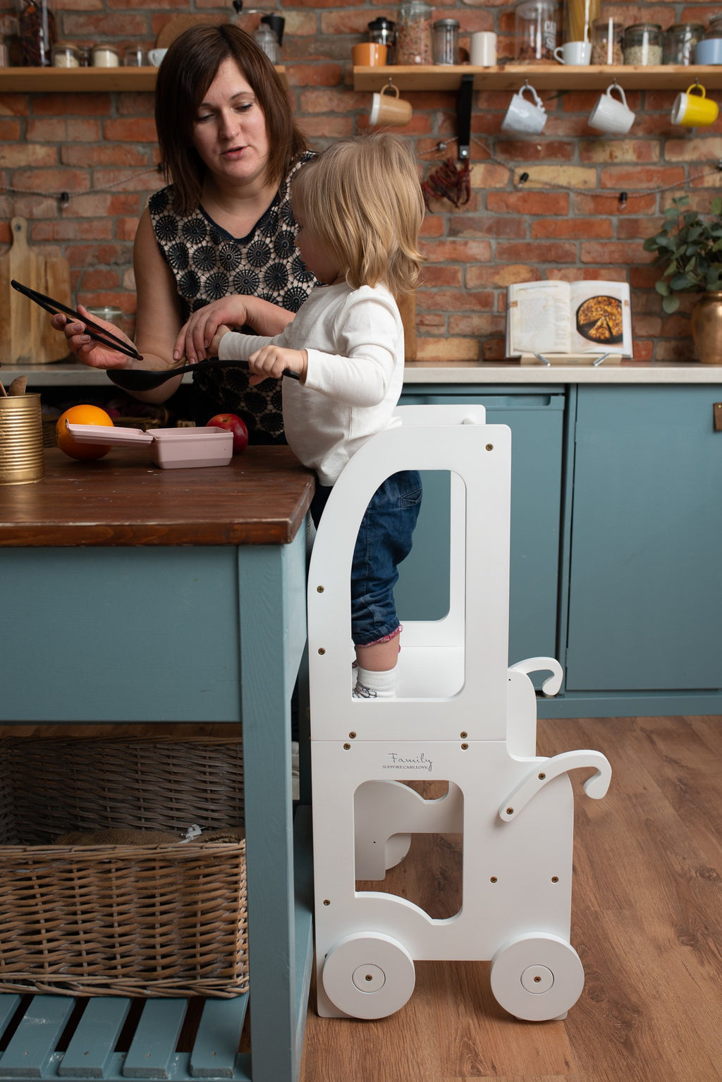Montessori virtuvės pagalbinis bokštelis / mokymosi stalas - BureiKids