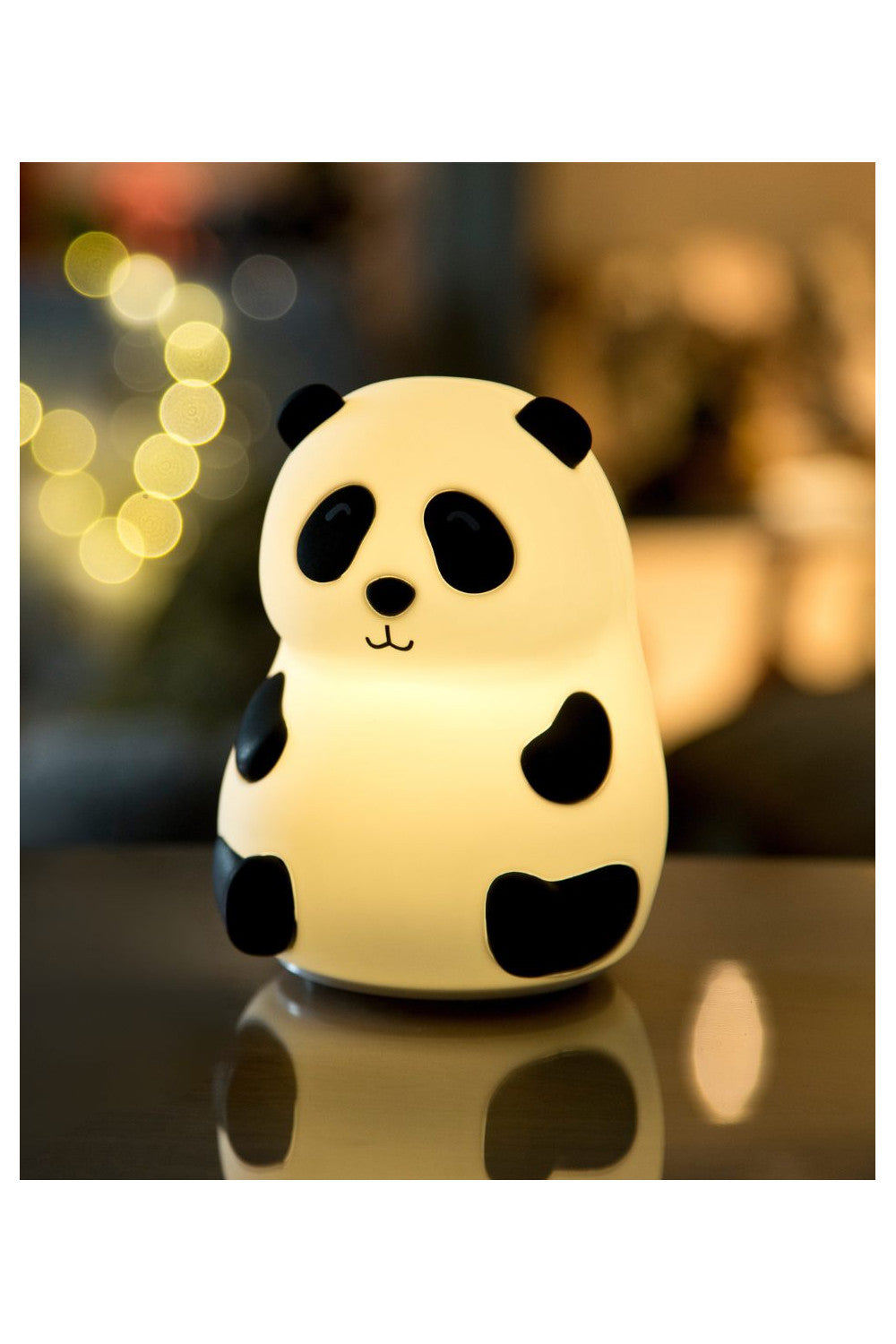 Naktinė silikoninė lempa Panda - BureiKids