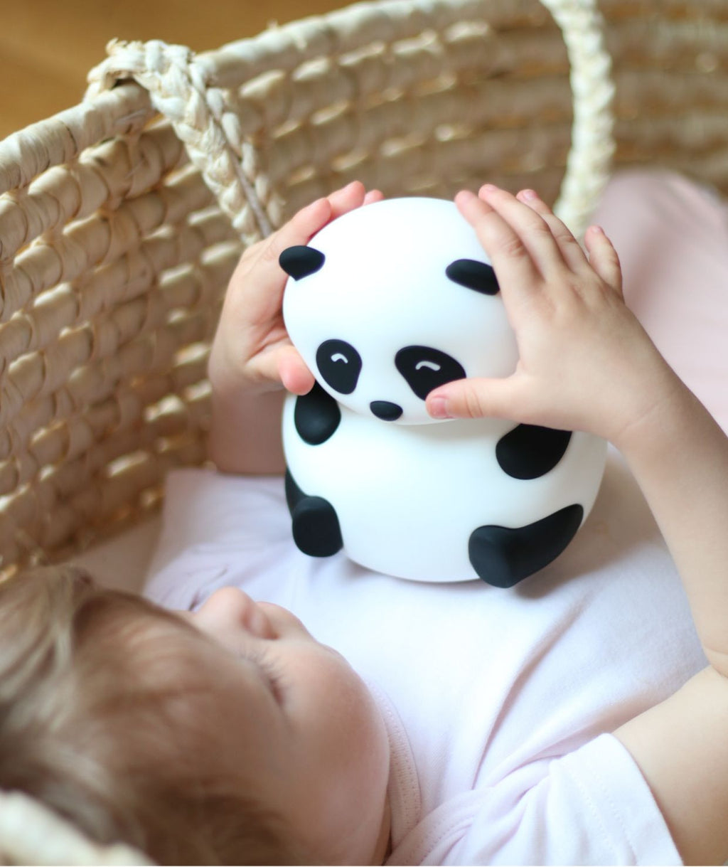 Naktinė silikoninė lempa Panda - BureiKids