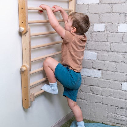 Rėmo-prie-sienos komplektas – priedas laipiojimo rėmams - BureiKids