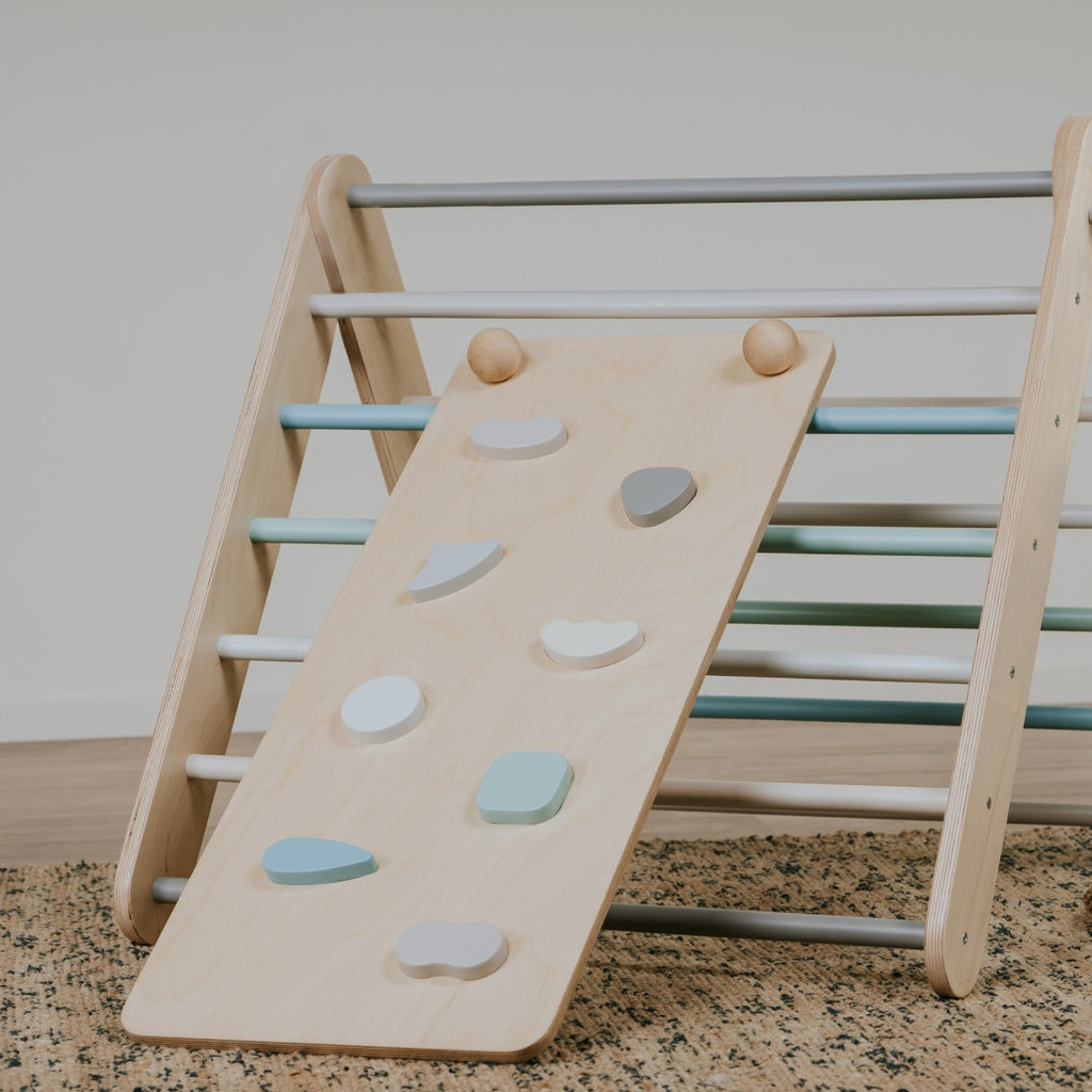 Rampa „Leg&go“ trikampiui ir švediškai sienelei – pastelinė - BureiKids
